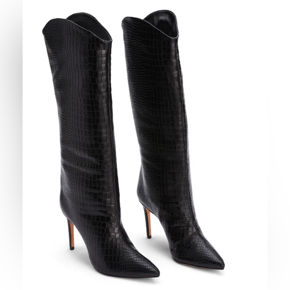 Schutz Maryana Black Knee Boot size 7